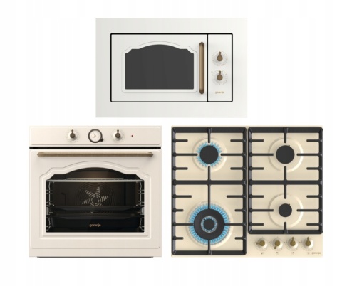 Zestaw RETRO GORENJE PiekarnikBOS67372CLI+Mikrofala BM235CLI+Płyta GW642CLI