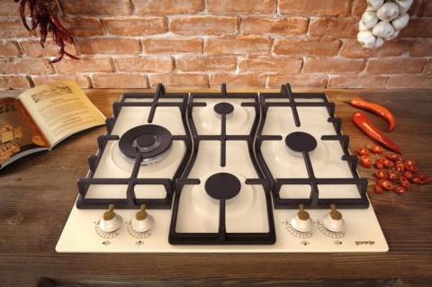 Zestaw RETRO Gorenje Okap DK63MCLI + Płyta gazowa GW6D42CLI