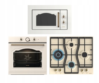 Zestaw RETROGORENJE PiekarnikBOS67372CLI +MikrofalaBM235CLI+ PłytaGW6D42CLI