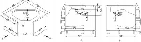 Zlewozmywak granitowy Alveus SENSUAL 60 twilight