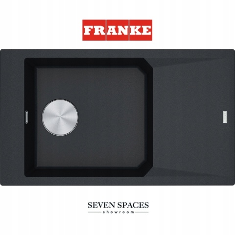 Zlewozmywak jednokomorowy Franke FX FXG 611-86 granit czarny