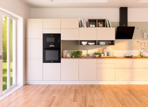 Kuchenka mikrofalowa Gorenje BMI251SG3BG 25l 900W czarna szkło 60cm