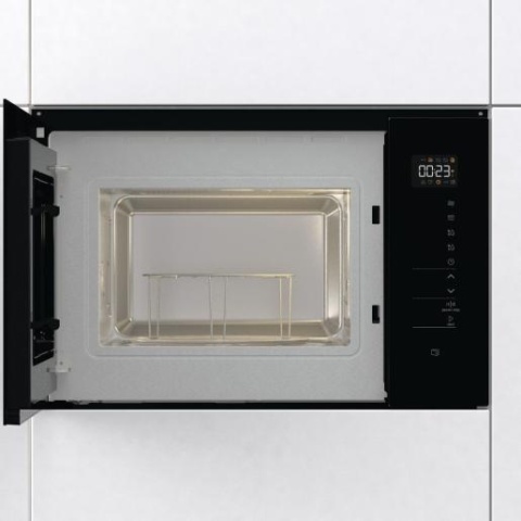 Kuchenka mikrofalowa Gorenje BMI251SG3BG 25l 900W czarna szkło 60cm