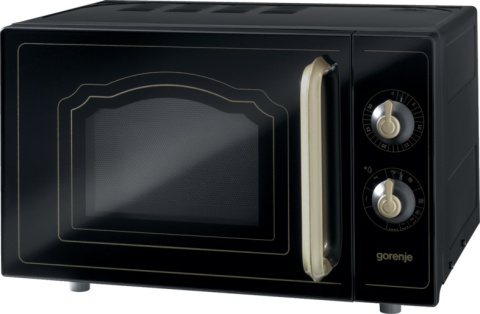 Kuchenka mikrofalowa Gorenje MO4250CLB czarna 20 l 700 W grill Retro