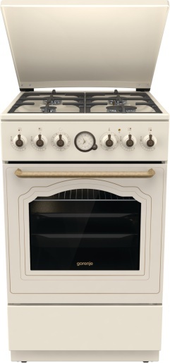 Kuchnia gazowo-elektryczna GORENJE GKS5B70CLI 70l 50cm RETRO Kremowa