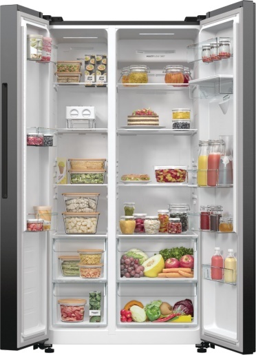 Lodówka side by side Gorenje NRR9185EABXLWD czarna