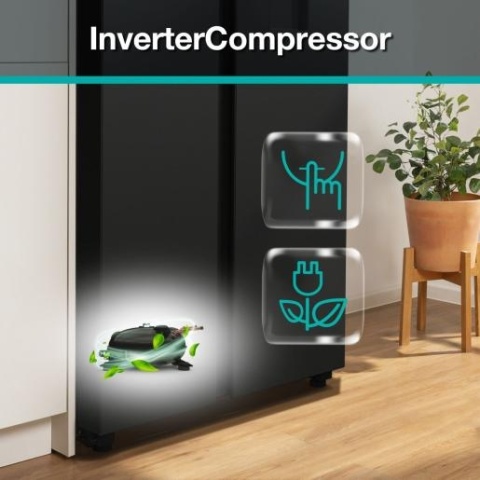Lodówka side by side Gorenje NRR9185EABXLWD czarna