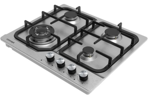 PŁYTA GAZOWA DO ZABUDOWY 60cm CONCEPT 4 WOK PDV7460ss Żeliwo
