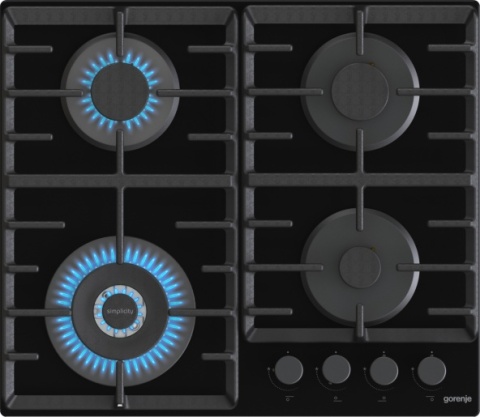 Płyta gazowa Gorenje GTW642SYB 60cm Czarna Szkło