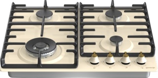 Płyta gazowa Gorenje GW642CLI RETRO 60CM WOK Kolor kremowy Żeliwo WOK