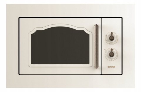 Zestaw GORENJE RETRO AGD zabudowa kremowy piekarnik indukcja okap lodówka