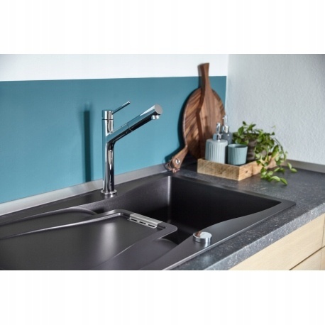 Zlew Schock WATERFALL D-100 Silverstone CRISTADUR 86x50