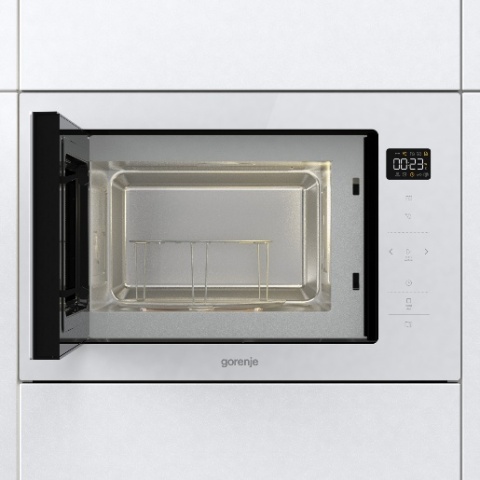 Kuchenka mikrofalowa do zabudowy Gorenje BM251SG2WG 25l 900W Biała Szkło