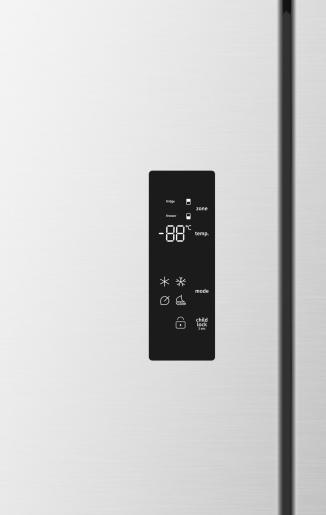 Lodówka Side By Side Gorenje NRM819E61X 460l 37dB NoFrost Plus Szara