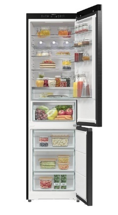 Lodówka dwudrzwiowa Gorenje NRB620E6BX4WFE 203cm Czarna DO OBUDOWY
