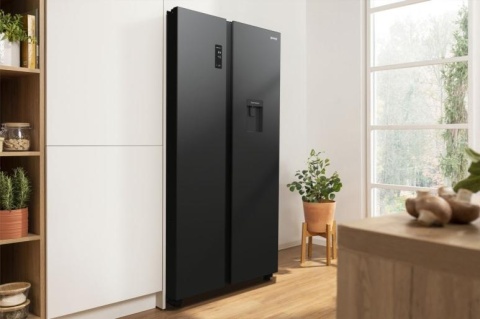 Lodówka side by side Gorenje NRR9185EABXLWD czarna