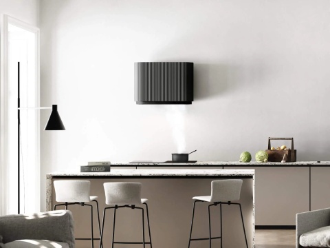 Okap kominowy Ciarko Design Mono Ecru 60cm Wyciąg Oświetlenie LED 165W
