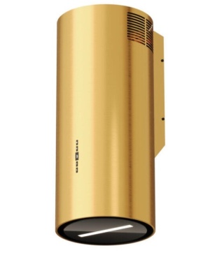 Okap kominowy Tuba Maan Malwa W731 złoty połysk