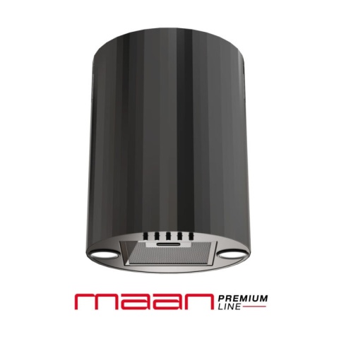 Okap ścienny MAAN Elba Mini 3D WPB431 czarny