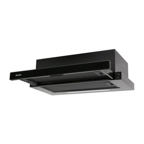 Okap teleskopowy MAAN Corona 2 60 g czarny SZKLANY PANEL 60cm