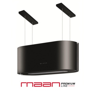 Okap wyspowy 80cm czarny MAAN Santina 2 Black 80cm 715m3/h