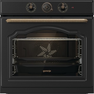 Zestaw Gorenje Retro BOS67372CLB + DK63MCLB Czarny