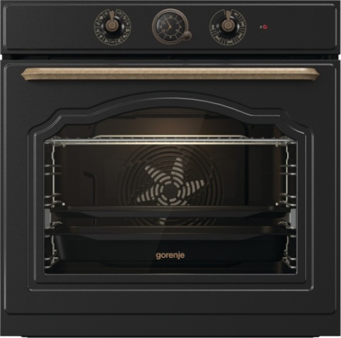 Zestaw Gorenje Retro BOS67372CLB + GI6401CLBSC Czarny