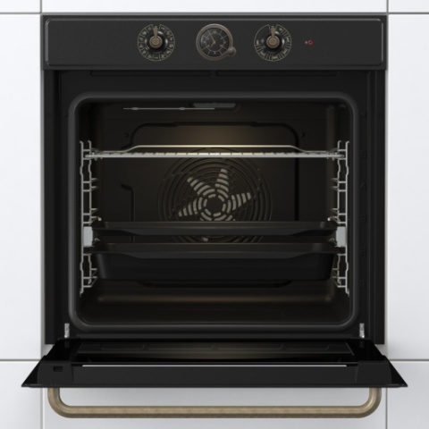 Zestaw Gorenje Retro BOS67372CLB + GI6401CLBSC Czarny