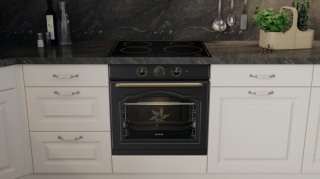 Zestaw Gorenje Retro BOS67372CLB + GW6D42CLB Czarny