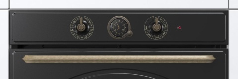 Zestaw Gorenje Retro BOS67372CLB + GW6D42CLB Czarny
