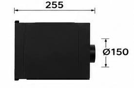 Okap kuchenny KÖNIGBLUM WM626B 52cm Czarny Szkło 626m3 Przyciski