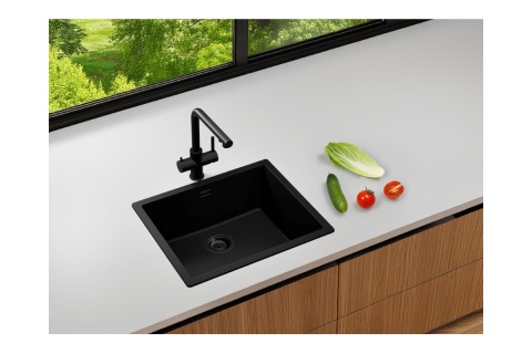 SCHOCK zlewozmywak KAIA N-100L MAGMA CRISTADUR® do szafki 60cm
