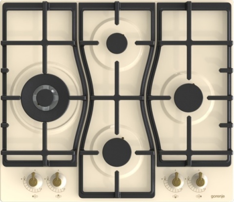 Zestaw Gorenje Retro Piekarnik BOS67372CLI + GW6D42CLI + DK63MCLI kremowy